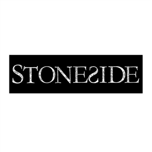 Stoneside Bumper Sticker — Vintage Black Logo Decal