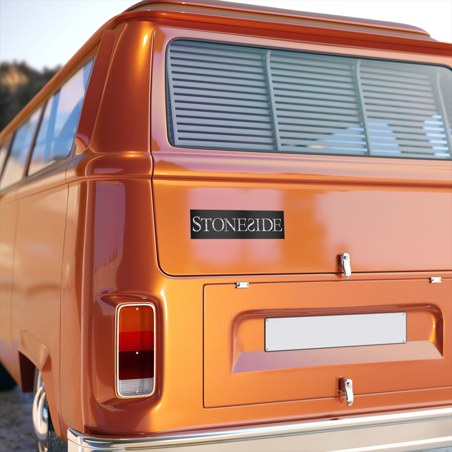 Stoneside Bumper Sticker — Vintage Black Logo Decal
