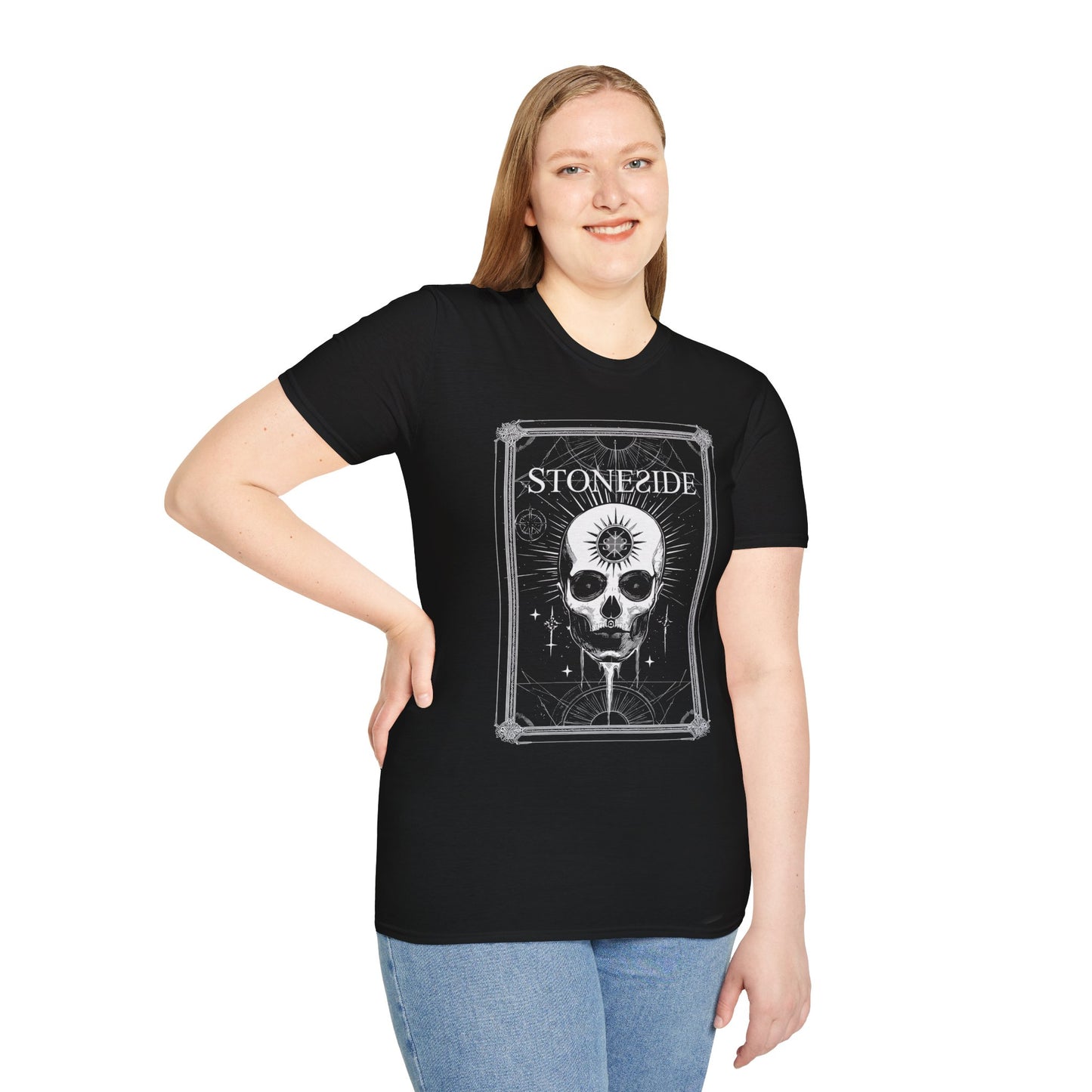 Tarot Skull Graphic Unisex T-Shirt